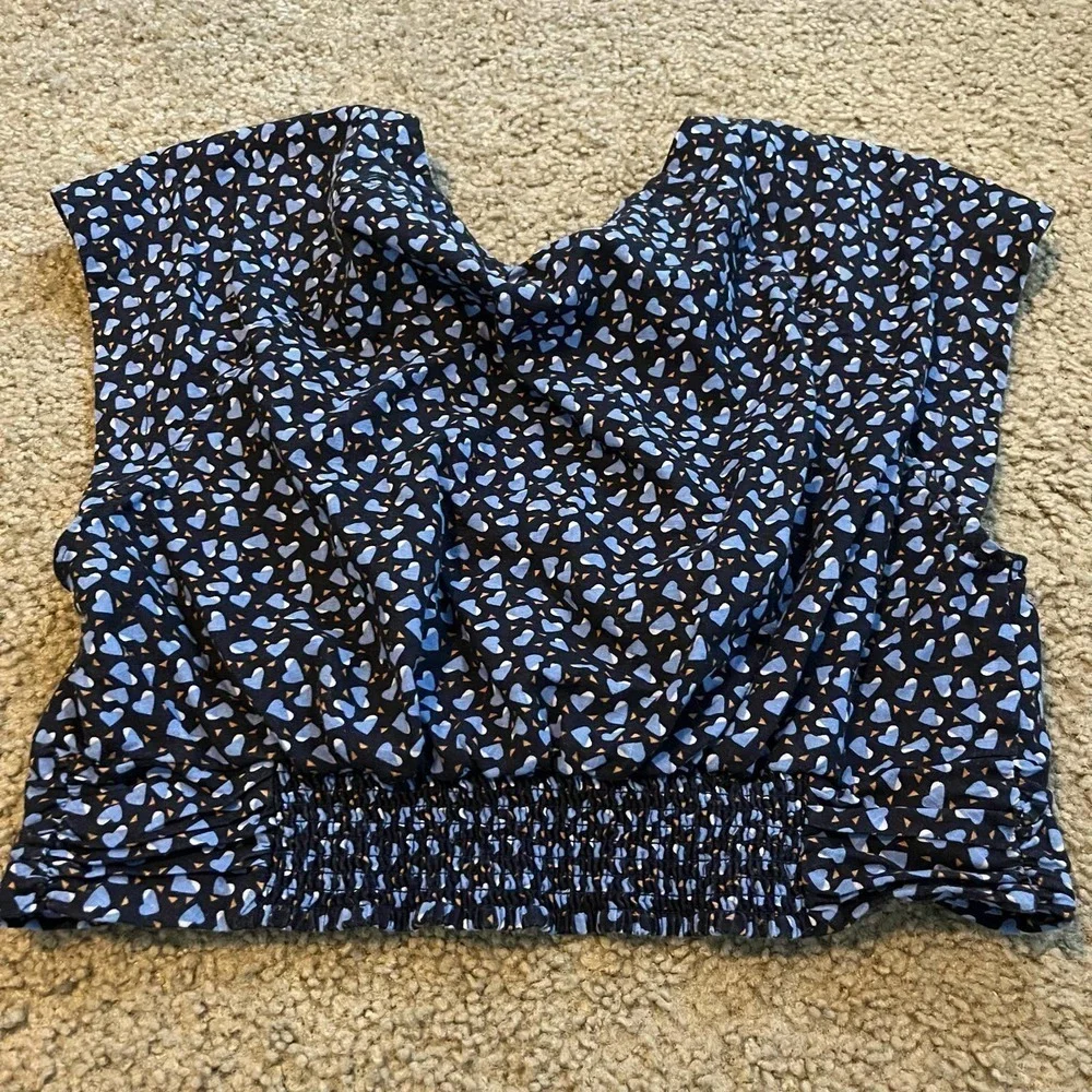 Free people havana‎ honey crop top hearts women’s size large